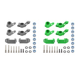 Maxbell RC Steering Components Upgrade Steering Blocks for 1:10 Scale Crawler RC Car Gray