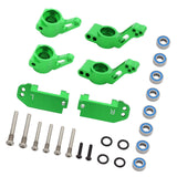 Maxbell RC Steering Components Upgrade Steering Blocks for 1:10 Scale Crawler RC Car Green
