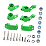 Maxbell RC Steering Components Upgrade Steering Blocks for 1:10 Scale Crawler RC Car Green