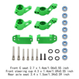 Maxbell RC Steering Components Upgrade Steering Blocks for 1:10 Scale Crawler RC Car Green
