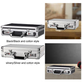 Maxbell Aluminum Alloy Case Equipment Protection Case for Outdoor Travel Mic Storage Argent