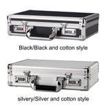 Maxbell Aluminum Alloy Case Equipment Protection Case for Outdoor Travel Mic Storage Argent