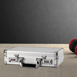 Maxbell Aluminum Alloy Case Equipment Protection Case for Outdoor Travel Mic Storage Argent