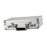 Maxbell Aluminum Alloy Case Equipment Protection Case for Outdoor Travel Mic Storage Argent with Sponge