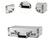 Maxbell Aluminum Alloy Case Equipment Protection Case for Outdoor Travel Mic Storage Argent with Sponge