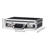 Maxbell Aluminum Alloy Case Equipment Protection Case for Outdoor Travel Mic Storage Black