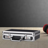 Maxbell Aluminum Alloy Case Equipment Protection Case for Outdoor Travel Mic Storage Black with Sponge