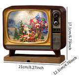 Maxbell Christmas Musical Box Christmas Gift for Birthday Gifts Desktop Coffee Table Santa Claus