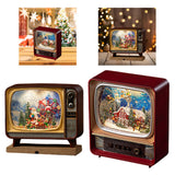 Maxbell Christmas Musical Box Christmas Gift for Birthday Gifts Desktop Coffee Table Santa Claus