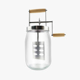 Maxbell Butter Churn with Handle Vintage Egg Beater Baking Hand Crank Butter Churner 1500ml