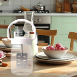 Maxbell Butter Churn with Handle Vintage Egg Beater Baking Hand Crank Butter Churner 1500ml