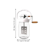 Maxbell Butter Churn with Handle Vintage Egg Beater Baking Hand Crank Butter Churner 1500ml