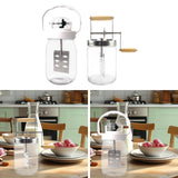 Maxbell Butter Churn with Handle Vintage Egg Beater Baking Hand Crank Butter Churner 1500ml
