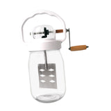 Maxbell Butter Churn with Handle Vintage Egg Beater Baking Hand Crank Butter Churner 1500ml