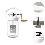 Maxbell Butter Churn with Handle Vintage Egg Beater Baking Hand Crank Butter Churner 1500ml