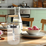 Maxbell Butter Churn with Handle Vintage Egg Beater Baking Hand Crank Butter Churner 1000ml