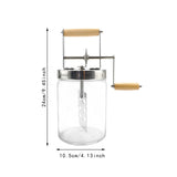 Maxbell Butter Churn with Handle Vintage Egg Beater Baking Hand Crank Butter Churner 1000ml