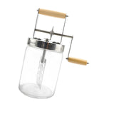 Maxbell Butter Churn with Handle Vintage Egg Beater Baking Hand Crank Butter Churner 1000ml