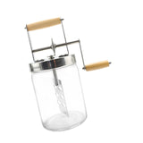 Maxbell Butter Churn with Handle Vintage Egg Beater Baking Hand Crank Butter Churner 1000ml