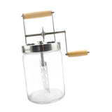 Maxbell Butter Churn with Handle Vintage Egg Beater Baking Hand Crank Butter Churner 1000ml