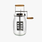 Maxbell Butter Churn with Handle Vintage Egg Beater Baking Hand Crank Butter Churner 1000ml