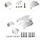Maxbell 3Pcs Skid Plate Sturdy Complete Chassis Armors for cc02 Accessories Hobby Car