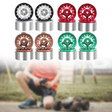 Maxbell 4Pcs RC Wheel Rim Set Replace Metal Wheel Rim Hub for D90 1:10 Scale Vehicle Argent