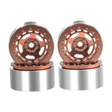 Maxbell 4Pcs RC Wheel Rim Set Replace Metal Wheel Rim Hub for D90 1:10 Scale Vehicle Camel
