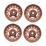 Maxbell 4Pcs RC Wheel Rim Set Replace Metal Wheel Rim Hub for D90 1:10 Scale Vehicle Camel