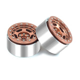 Maxbell 4Pcs RC Wheel Rim Set Replace Metal Wheel Rim Hub for D90 1:10 Scale Vehicle Camel