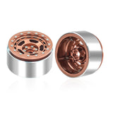 Maxbell 4Pcs RC Wheel Rim Set Replace Metal Wheel Rim Hub for D90 1:10 Scale Vehicle Camel