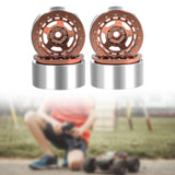 Maxbell 4Pcs RC Wheel Rim Set Replace Metal Wheel Rim Hub for D90 1:10 Scale Vehicle Camel