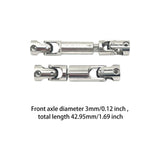 Maxbell 2 Pieces RC Car Drive Shaft Accessory Center Drive Shafts for Fcx24M 1/24 RC