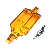 Maxbell RC Car Chassis Plate DIY Replacement for 16101 16102 16103 16104 16106 16201 Gold