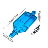 Maxbell RC Car Chassis Plate DIY Replacement for 16101 16102 16103 16104 16106 16201 Blue