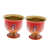 Maxbell 2 Pieces Meditation Altar Buddhist Offering Bowl for Family Friends Yoga