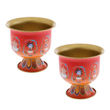 Maxbell 2 Pieces Meditation Altar Buddhist Offering Bowl for Family Friends Yoga