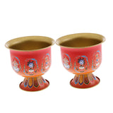 Maxbell 2 Pieces Meditation Altar Buddhist Offering Bowl for Family Friends Yoga