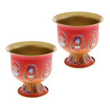 Maxbell 2 Pieces Meditation Altar Buddhist Offering Bowl for Family Friends Yoga
