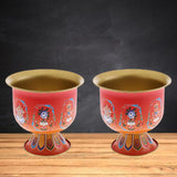 Maxbell 2 Pieces Meditation Altar Buddhist Offering Bowl for Family Friends Yoga