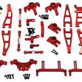 Maxbell RC Front Rear Arm Accessory Professional Upper Lower Arm for 1/16 G161 Truck red