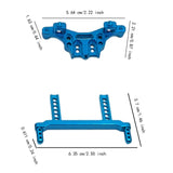 Maxbell RC Front Rear Arm Accessory Professional Upper Lower Arm for 1/16 G161 Truck blue