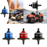 Maxbell RC Car Differential Aluminum Alloy Sturdy Complete Kit for 1/10 RC Car Truck Blue