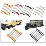Maxbell 8Pcs Chassis Linkage Professional RC Chassis Link Rod for Yk4106 1/10 RC DIY red