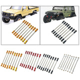 Maxbell 8Pcs Chassis Linkage Professional RC Chassis Link Rod for Yk4106 1/10 RC DIY red