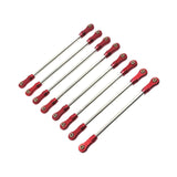 Maxbell 8Pcs Chassis Linkage Professional RC Chassis Link Rod for Yk4106 1/10 RC DIY red