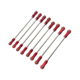 Maxbell 8Pcs Chassis Linkage Professional RC Chassis Link Rod for Yk4106 1/10 RC DIY red