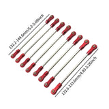Maxbell 8Pcs Chassis Linkage Professional RC Chassis Link Rod for Yk4106 1/10 RC DIY red