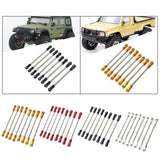 Maxbell 8Pcs Chassis Linkage Professional RC Chassis Link Rod for Yk4106 1/10 RC DIY red