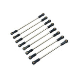 Maxbell 8Pcs Chassis Linkage Professional RC Chassis Link Rod for Yk4106 1/10 RC DIY black